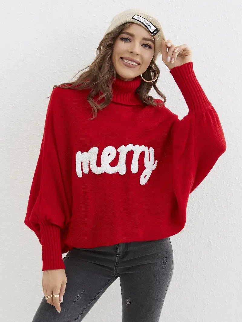 Women's Cozy Turtleneck Winter Sweater - OutfitLondon