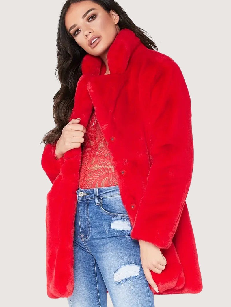 Soft Warm Ladies Winter Parka Coat