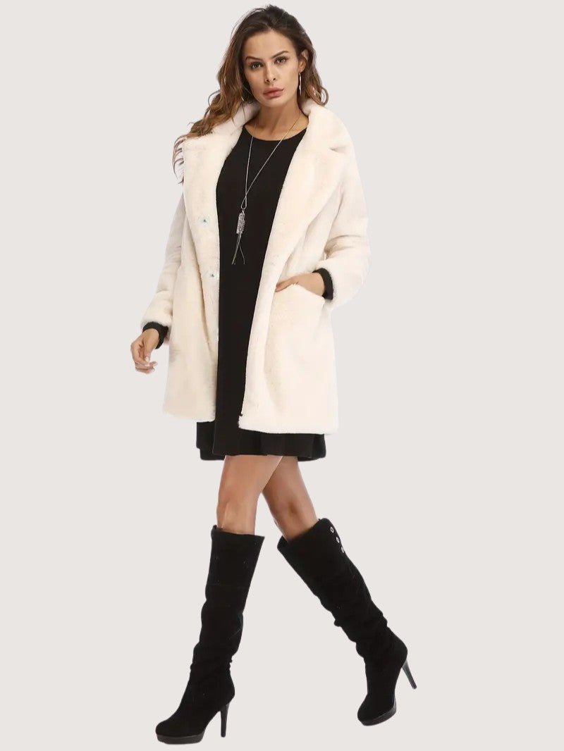 Soft Warm Ladies Winter Parka Coat - OutfitLondon