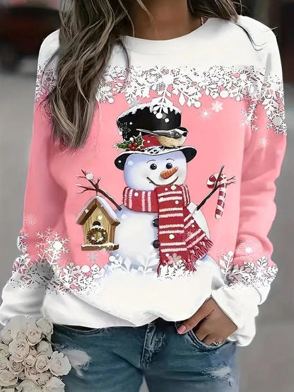Ladies Festive Holiday Sweatshirt