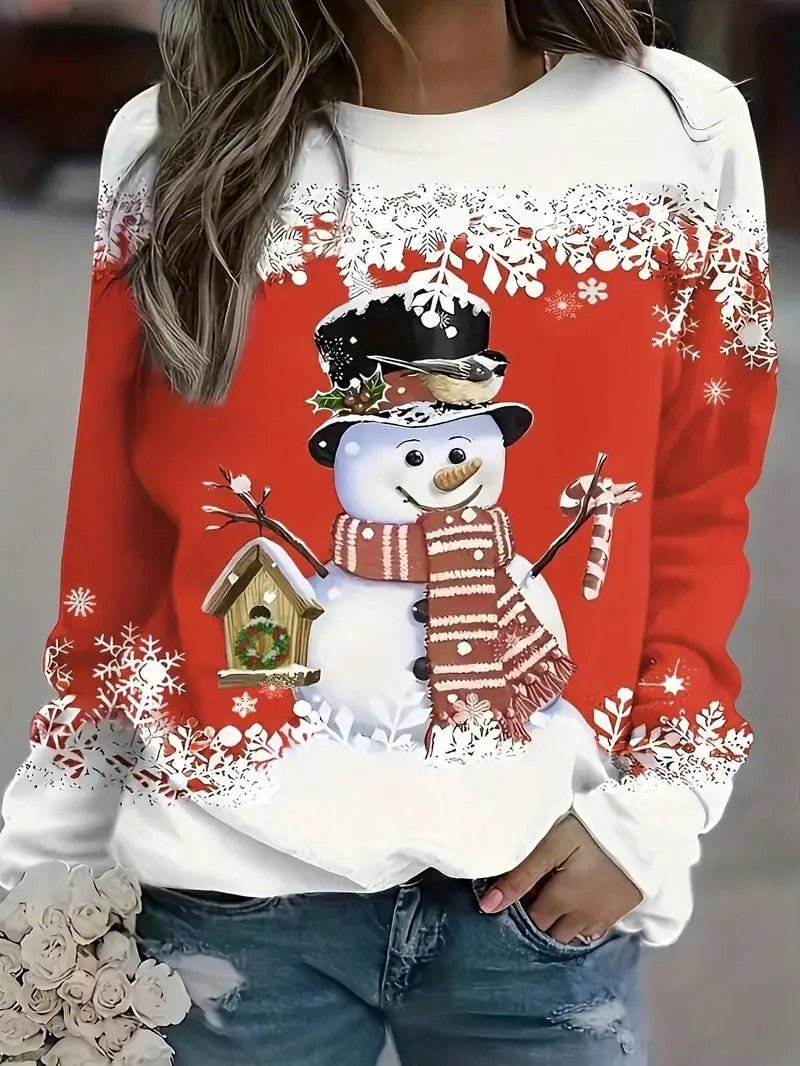 Ladies Festive Holiday Sweatshirt
