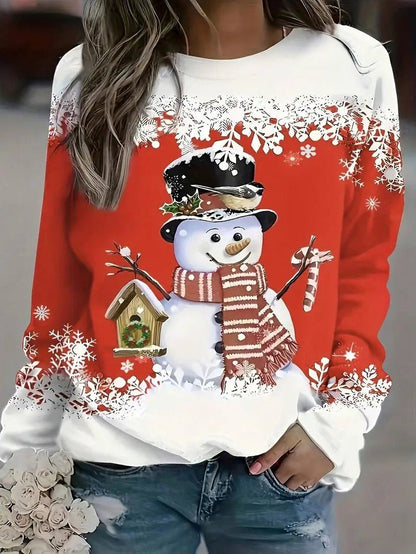 Ladies Festive Holiday Sweatshirt