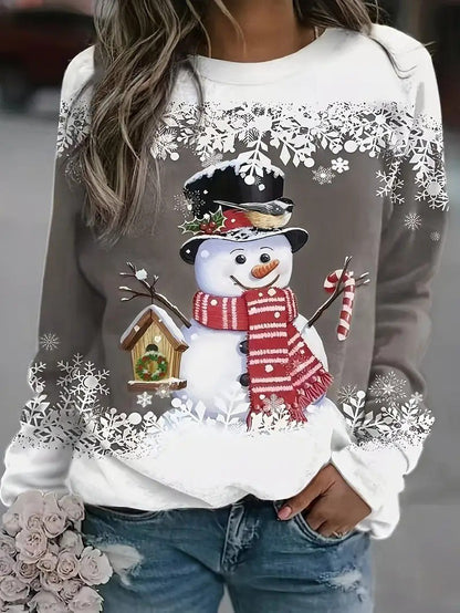 Ladies Festive Holiday Sweatshirt