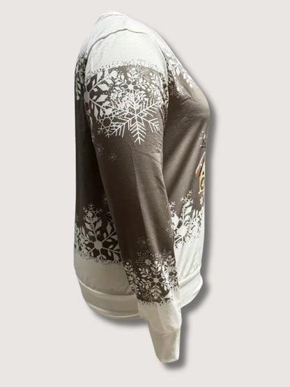 Ladies Festive Holiday Sweatshirt
