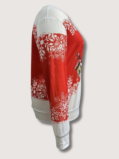 Ladies Festive Holiday Sweatshirt