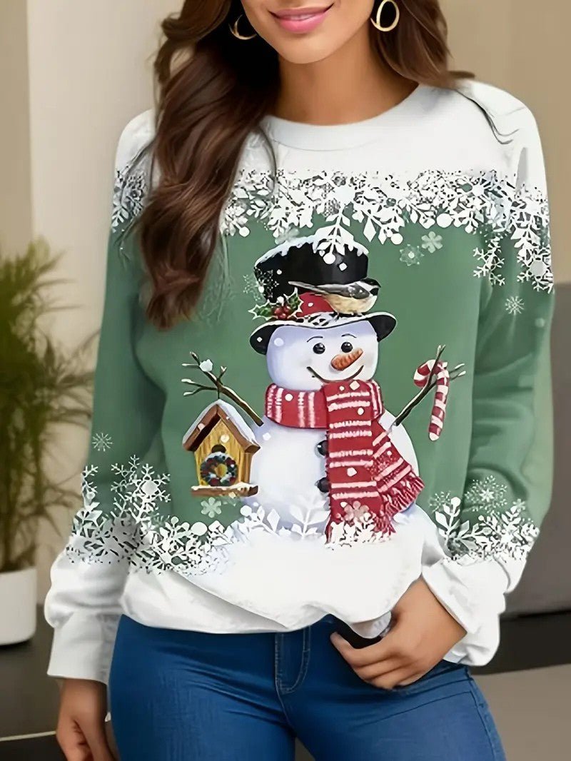 Ladies Festive Holiday Sweatshirt