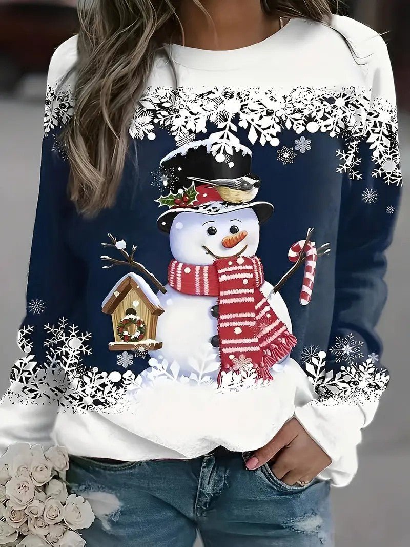 Ladies Festive Holiday Sweatshirt
