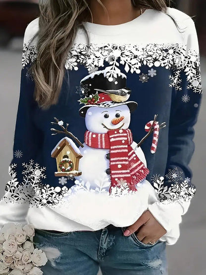 Ladies Festive Holiday Sweatshirt