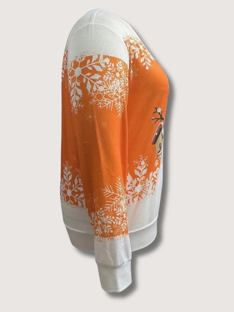 Ladies Festive Holiday Sweatshirt