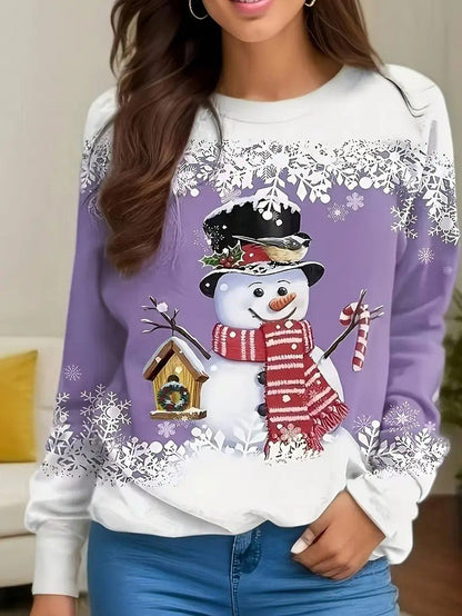 Ladies Festive Holiday Sweatshirt