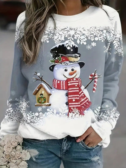 Ladies Festive Holiday Sweatshirt
