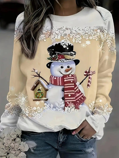 Ladies Festive Holiday Sweatshirt