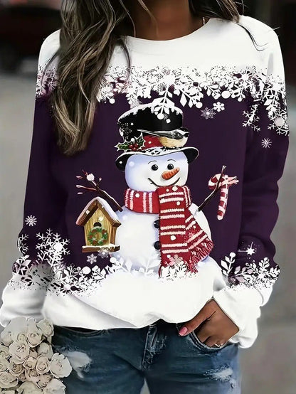Ladies Festive Holiday Sweatshirt