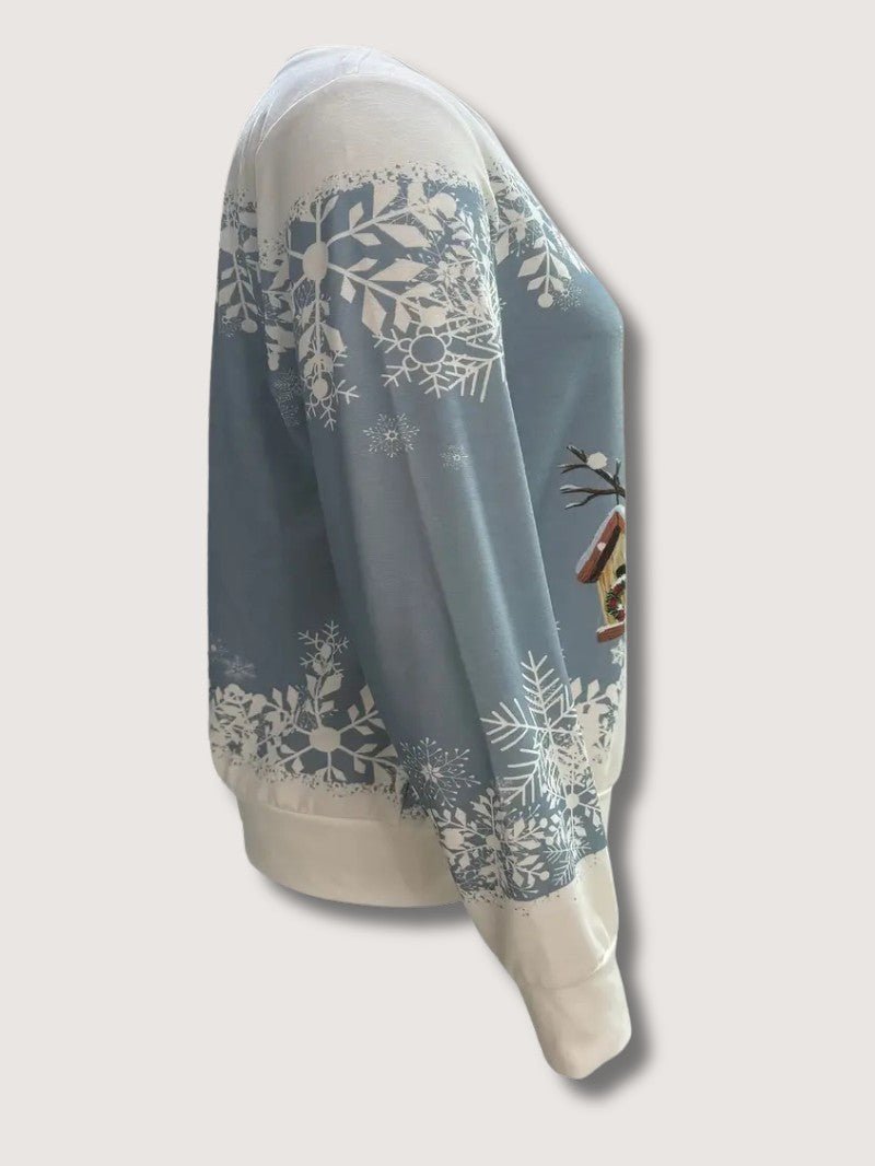 Ladies Festive Holiday Sweatshirt