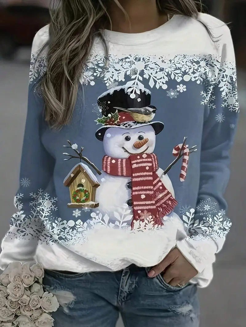 Ladies Festive Holiday Sweatshirt