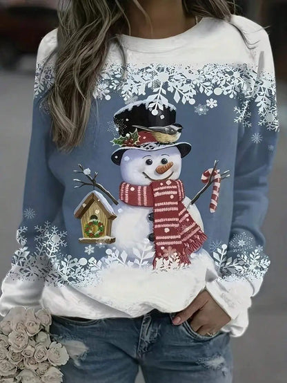 Ladies Festive Holiday Sweatshirt
