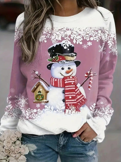 Ladies Festive Holiday Sweatshirt