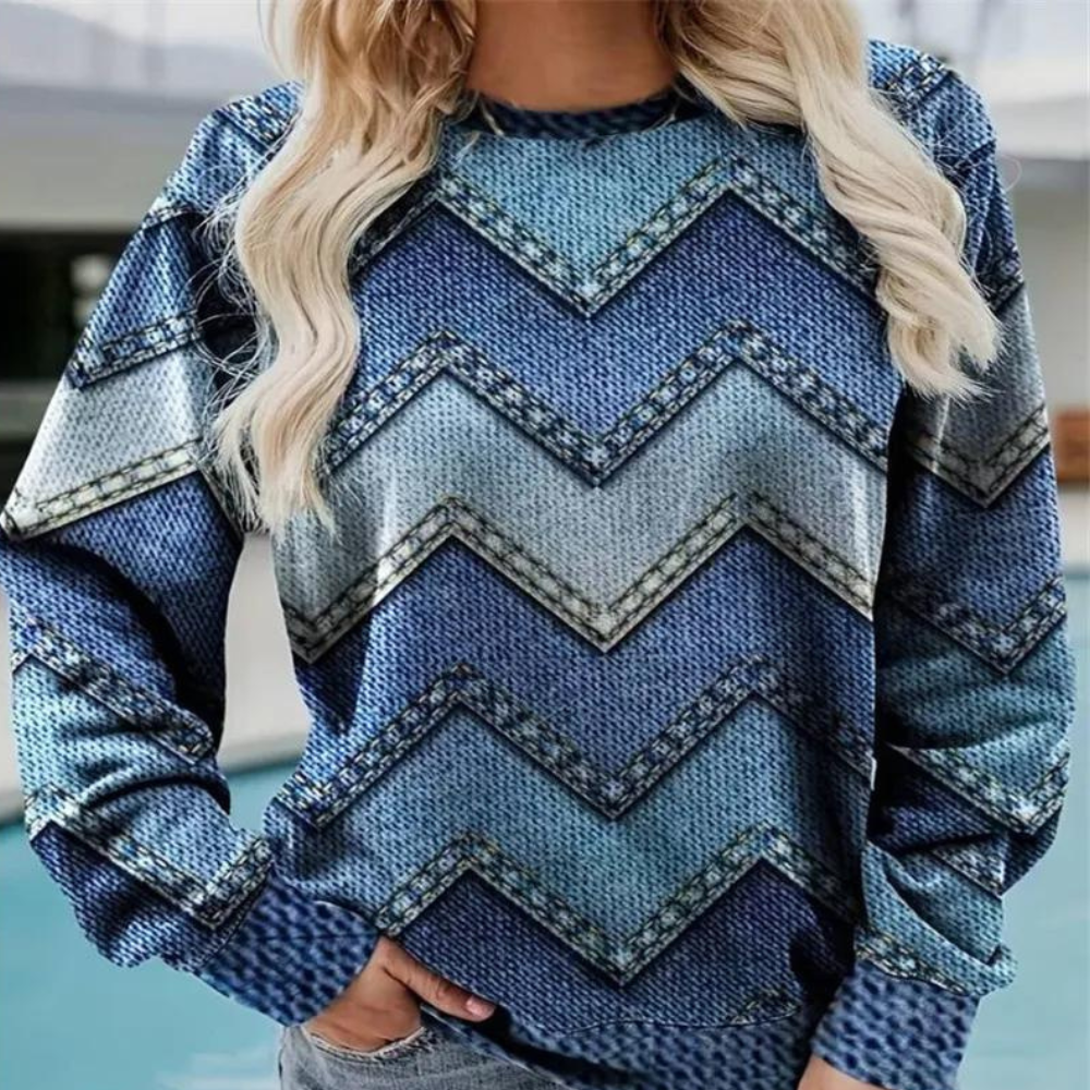 Soft Women's Crew Neck Sweater Aurora