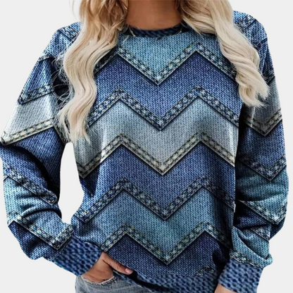Soft Women's Crew Neck Sweater Aurora - OutfitLondon