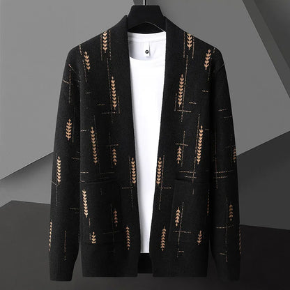 Men's Cozy Open Front Cardigan Sweater