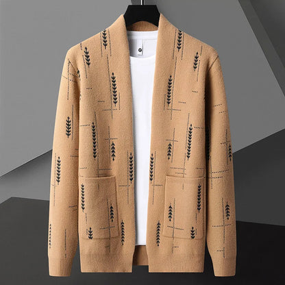 Men's Cozy Open Front Cardigan Sweater