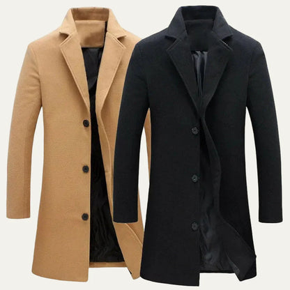Men's Traditional Long Trench Coat