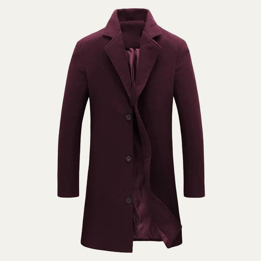 Men's Traditional Long Trench Coat - OutfitLondon