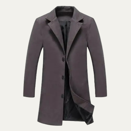 Men's Traditional Long Trench Coat