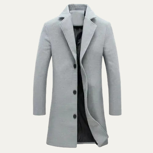 Men's Traditional Long Trench Coat