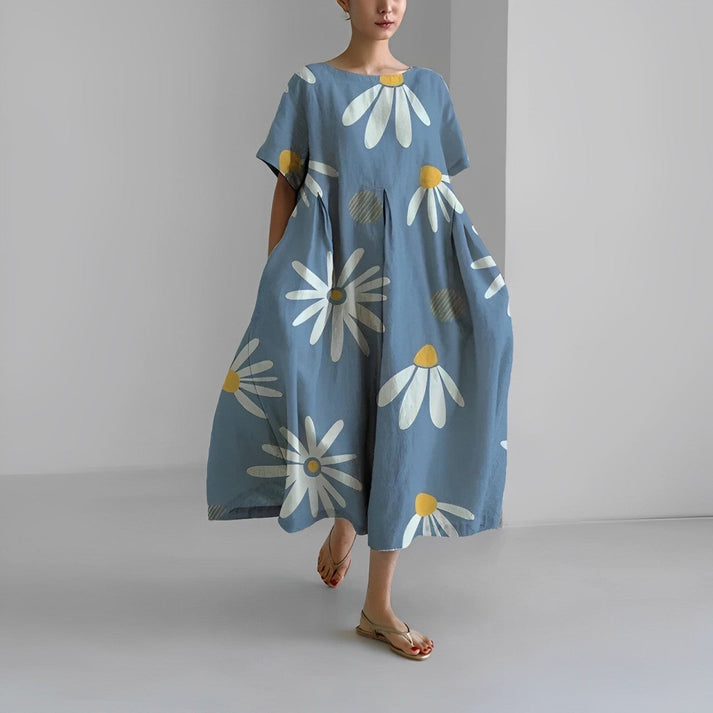 Loose Fit Elegant Long Dress for Ladies