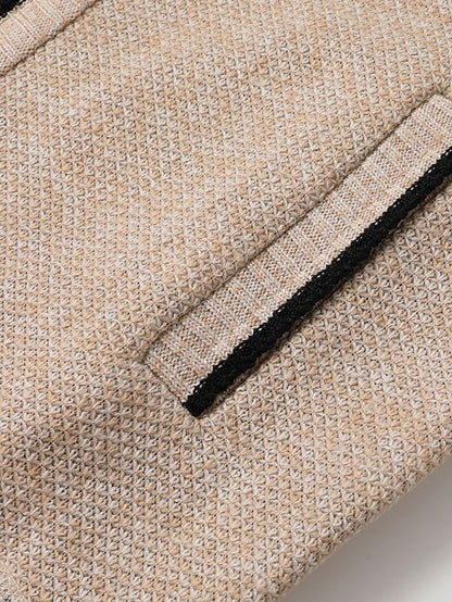 Men's Cozy Ribbed Crew Neck Sweater Cardigan
