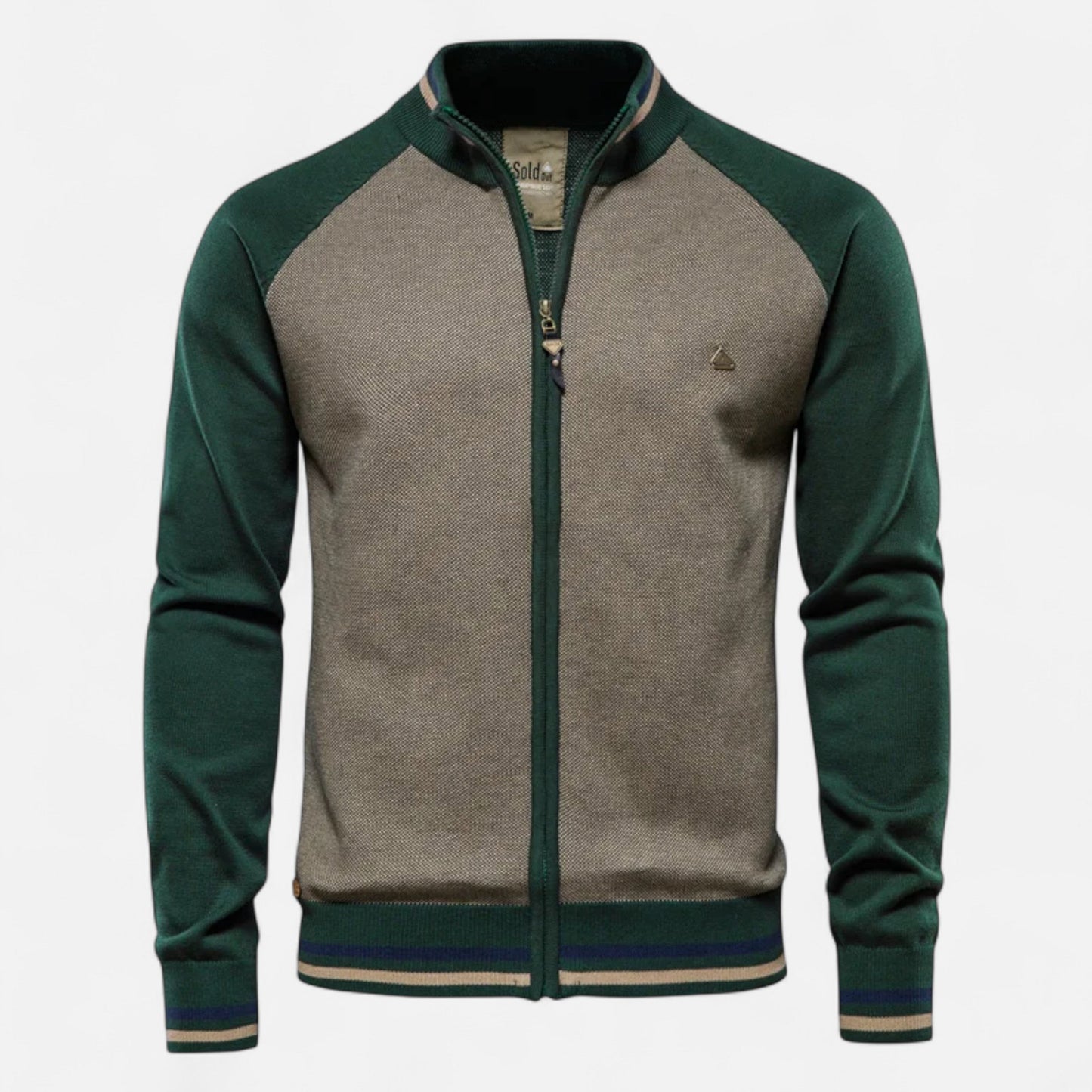 Timeless Two Tone Crew Neck Sweater - OutfitLondon