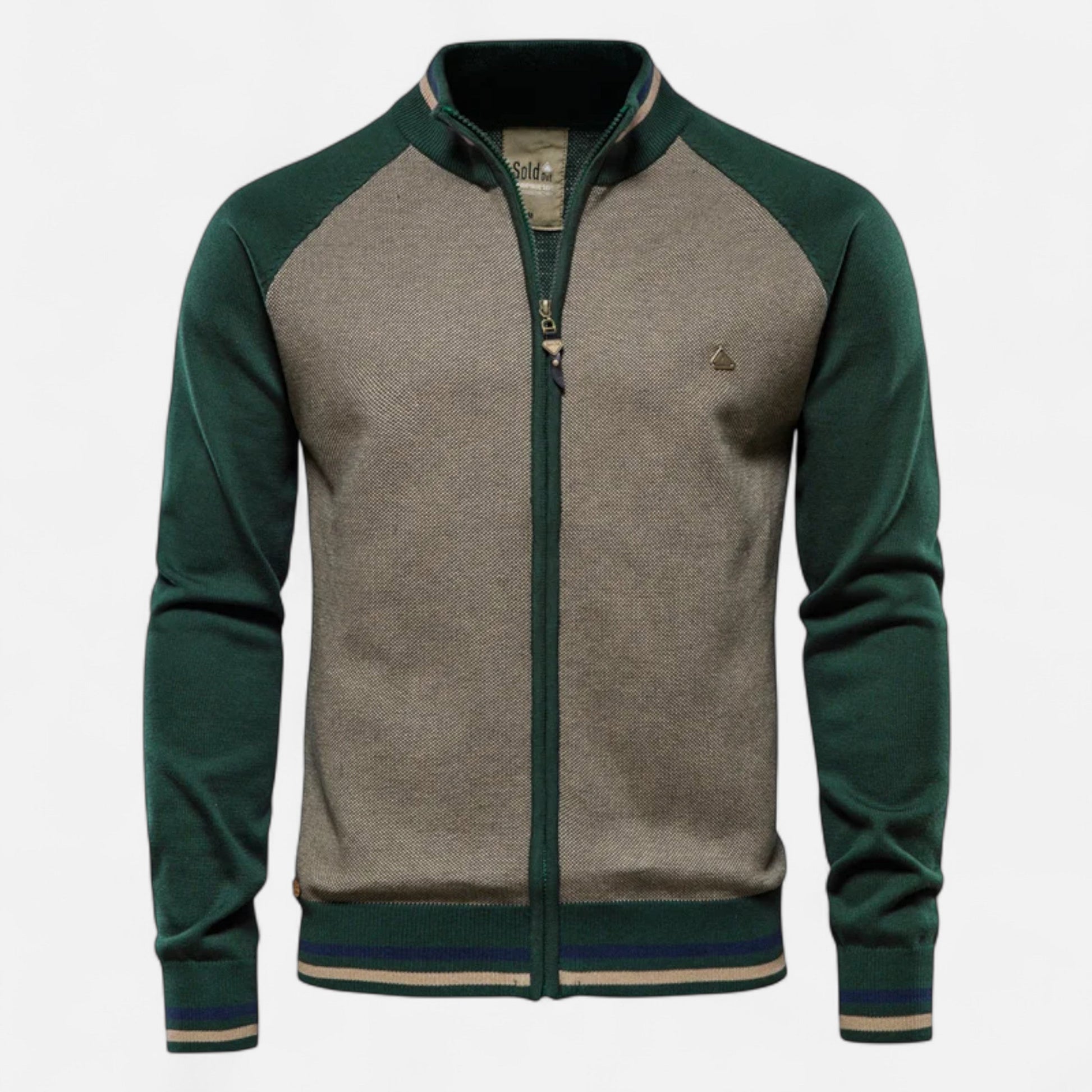 Timeless Two Tone Crew Neck Sweater - OutfitLondon