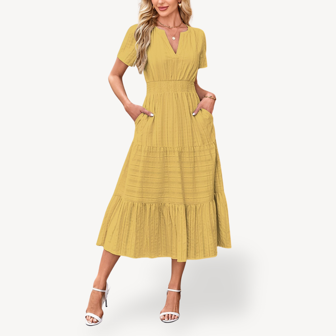 Layered Mid Length Women's Dress
