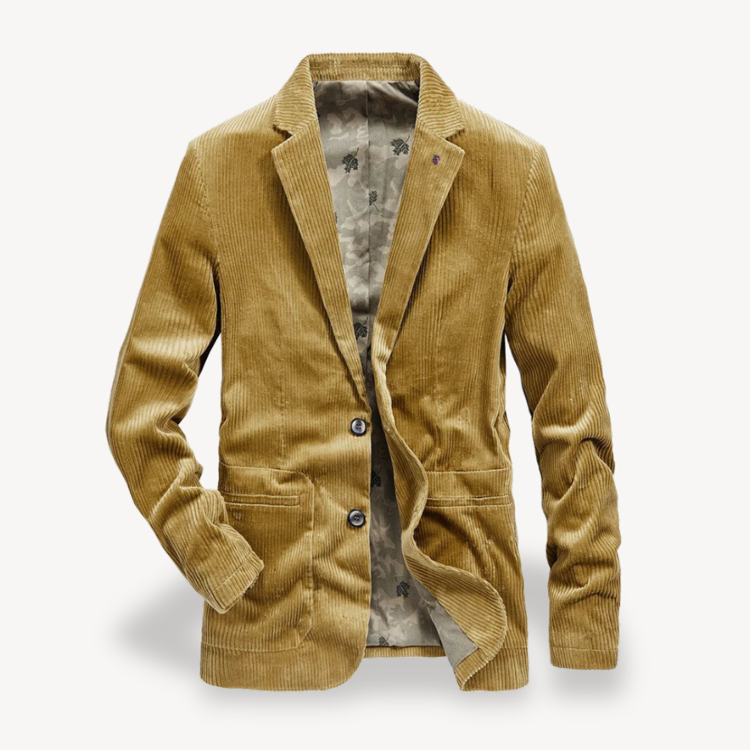 Men's Fitted Textured Jacket