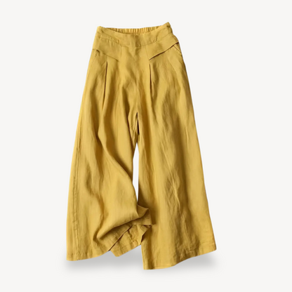 Loose Fit Linen Women's Pants