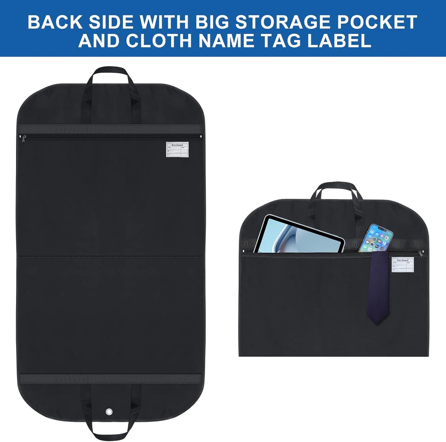 Waterproof Travel Suit Bag with Pockets