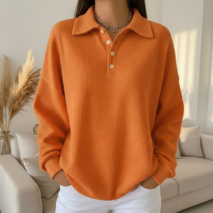 Comfy Knit Polo Sweater