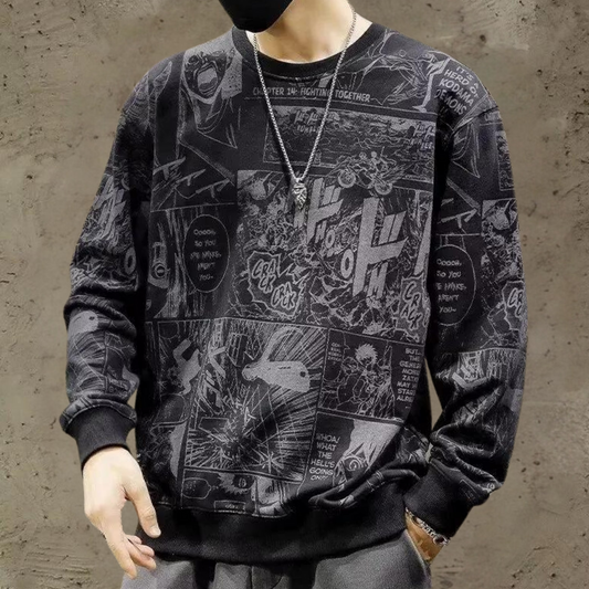 Fashionable Crew Neck Men's Sweater - OutfitLondon