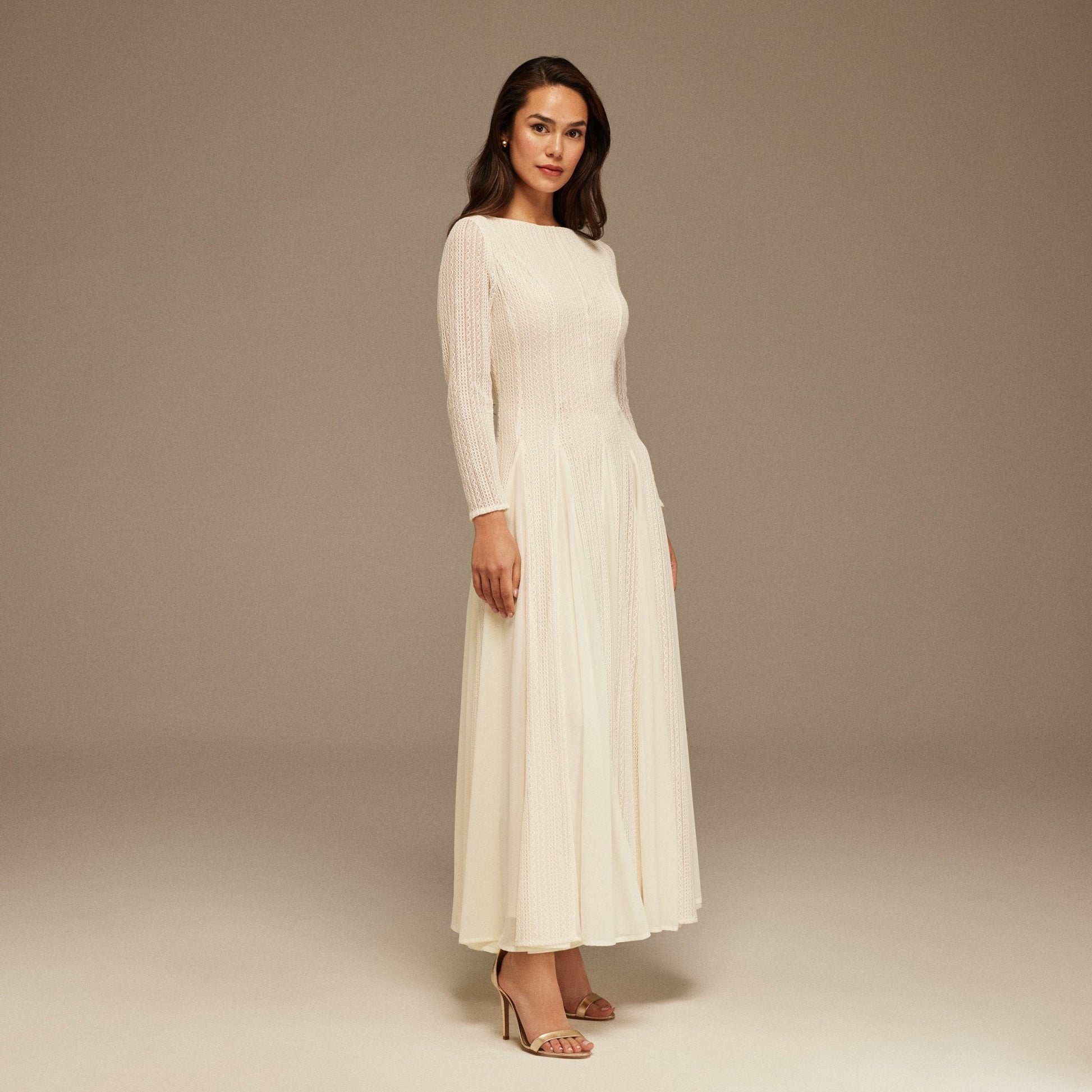 Zoe | A-Line Long Sleeve Wedding Guest Dress