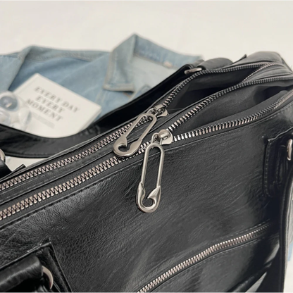 Big Genuine Leather Tote Bag