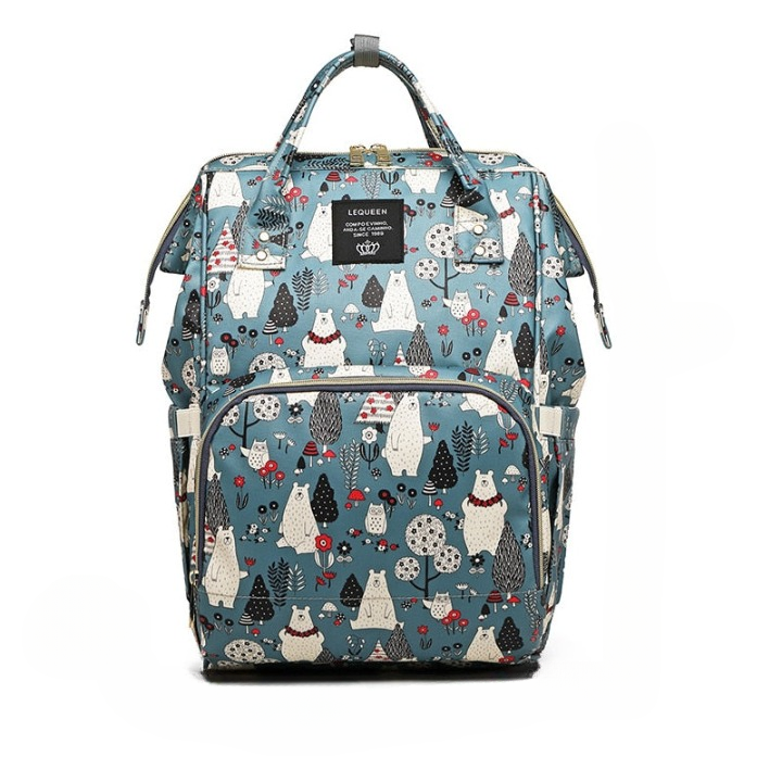 Spacious Baby Diaper Backpack - Waterproof Multi Pocket Bag