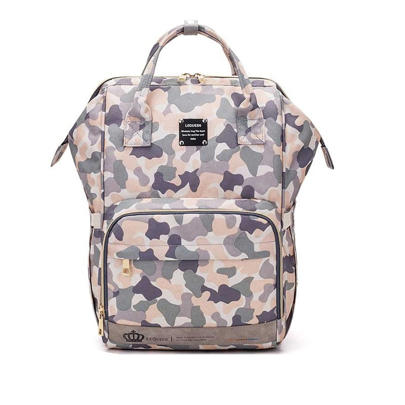 Spacious Baby Diaper Backpack - Waterproof Multi Pocket Bag
